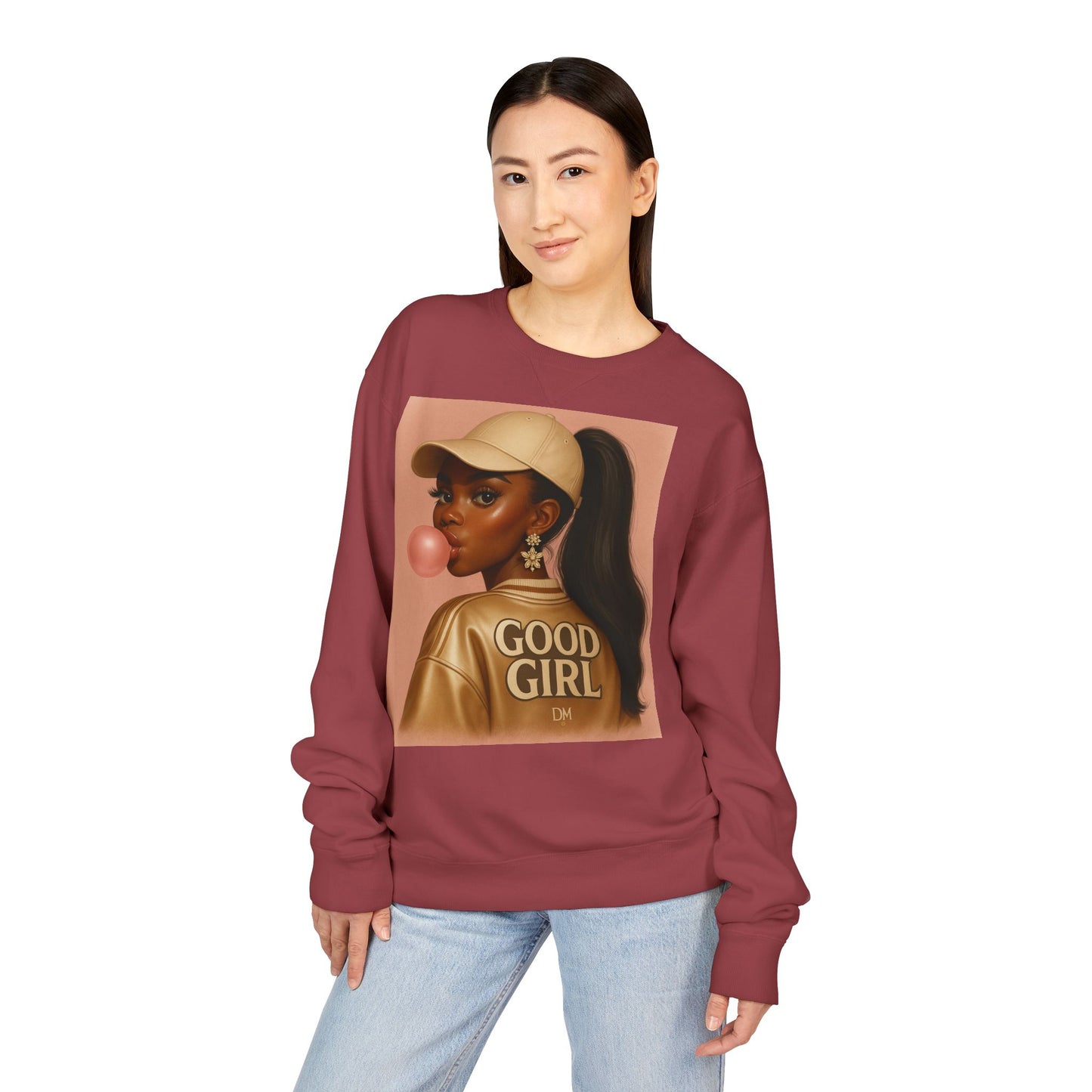 DM: ComfortWash® Garment Dyed Crewneck Sweatshirt